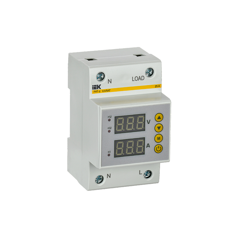 Реле напряжения и тока РНТ-д однофазное 54мм 25А IEK