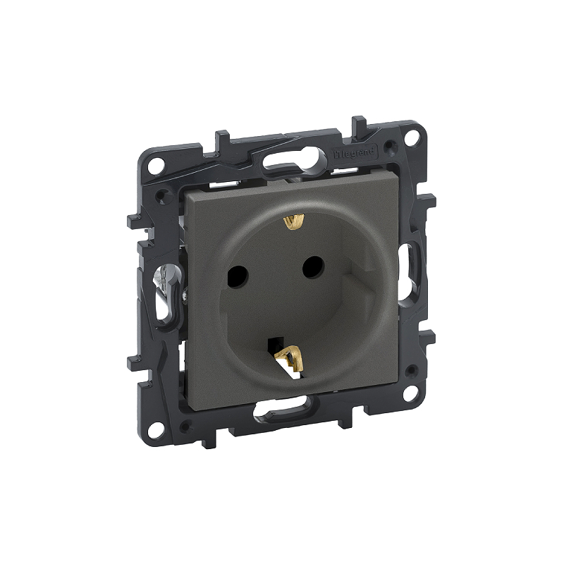 Роз. б/рамки 16А механизм NLST сталь 863421 Legrand (10)