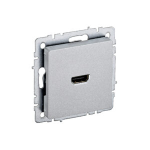 Роз. HDMI б/рамки "BRITE" алюминий (1/100)