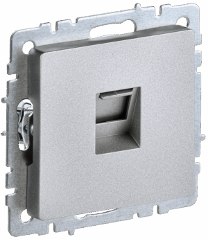 Роз. комп. RJ45 кат.5E б/рамки "BRITE" алюминий (1/100)