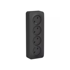 B007 Роз. 4-ная о/у без  з/к без ш/т 16А 250В "BLANCA" антрацит BLNRA000416 (5)