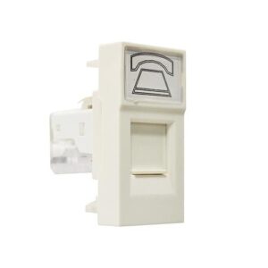 Розетка телеф RJ-11 кат.3, 1 модуль РКФ-10-00-П ПРАЙМЕР (100)