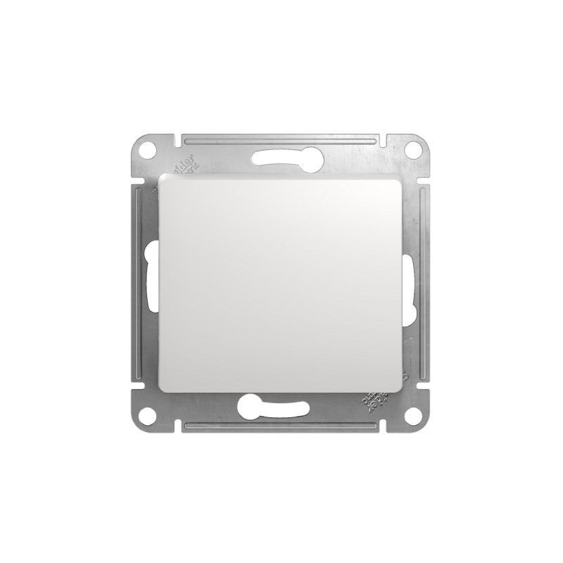 S365 Переключ. 1 кл 10А с/у б/рамки "GLOSSA" белый GSL161 (20)