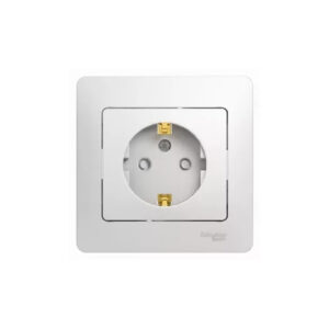 S370 Роз. с з/к 16А с/у з/ш "GLOSSA" белый GSL144 (15)