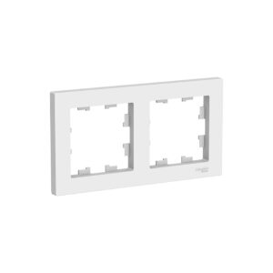 S406 Рамка 2-ная "ATLAS" белый (30) ATN102
