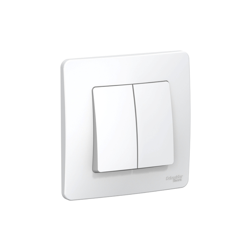 S415 Выкл 2 кл  с/у 6А 250B "BLANCA" белый BLNVS006501 (60)