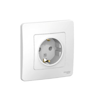 S418 Роз  с/у с з/к 16А 250В "BLANCA"  белый BLNRS001011 (60)