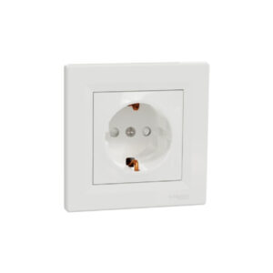 S488 Роз 1-ная 16A з/ш с/у "ASFORA" белый EPH2900221 (10) NEW