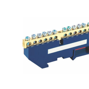 Шина "N" нулевая ШНИ 6х9 12-Д-С с изолятором на DIN-рейку   UNIT (10) NEW