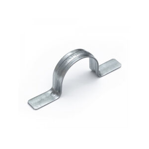 Скоба металл 2-лапковая СМД d31-32мм для монтажного пистолета без отверстий (50/500) Промрукав NEW