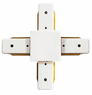 СОЕДИНИТЕЛЬ ДЛЯ ШИНОПРОВОДА CONNECT-X (белый) крестовый MEGALIGHT (2)