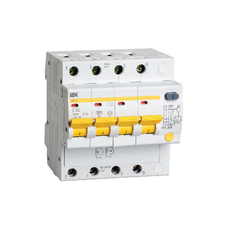УЗО АД 14 (4ф) 63А IEK (3/24)