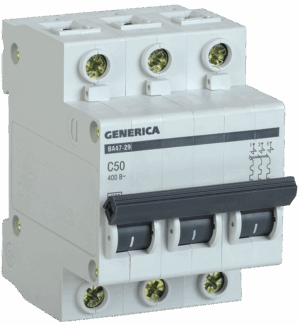ВА47-29 (3ф)  50А GENERICA (4/48) !!!