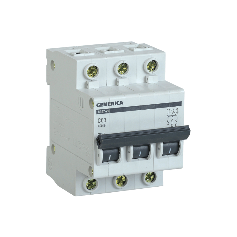 ВА47-29 (3ф) 63А GENERICA (4/48) !!!