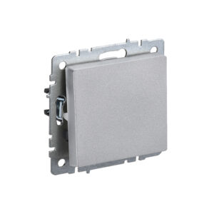 Выкл 1-кл. 10А б/рамки "BRITE" алюминий (1/100)