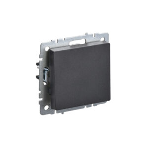 Выкл 1-кл. 10А б/рамки "BRITE" черный (1/100)