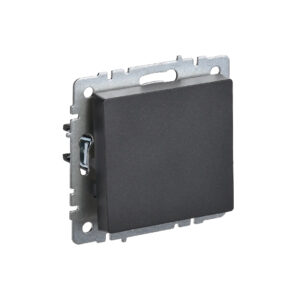 Выкл 1-кл перекрестный 10А б/рамки "BRITE" чёрный (1/100)