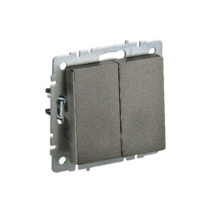 Выкл 2-кл. 10А б/рамки "BRITE" темная бронза (1/100)