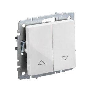 Выкл. жалюзи 10А "BRITE" белый (1/100)