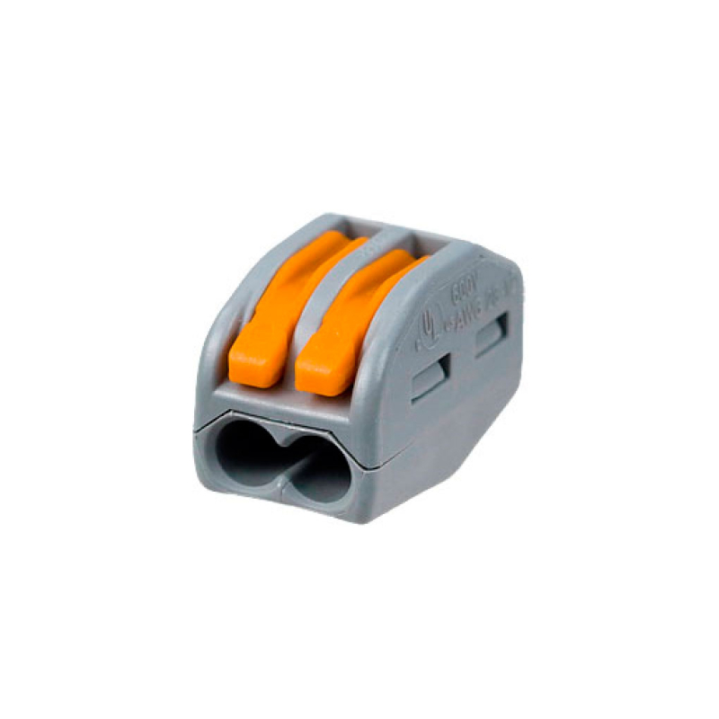 222-412 Клемма соед. 2-пров. (0,08-2,5мм.² 32А) WAGO (100) NEW