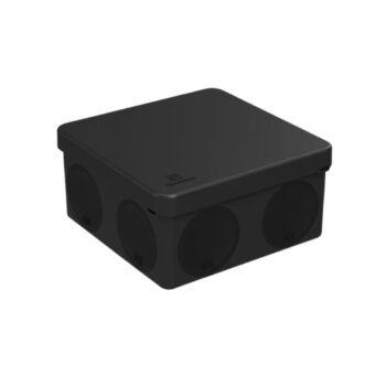 60-0300-9005 Коробка распред.100х100х50(HF) Прямой монтаж.Двухкомпонентная ЧЕРНАЯ (66) Промрукав NEW