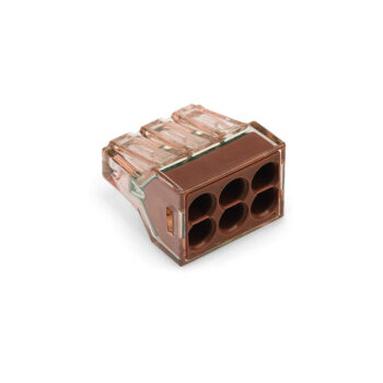 773-606 Соединитель 6-пров. до 4мм² для распред.коробок WAGO NEW