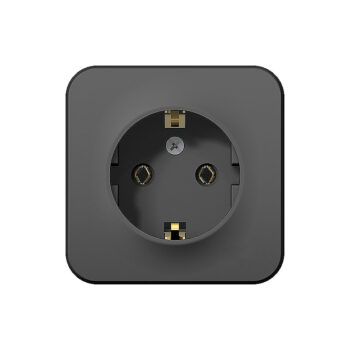 B009 Роз. о/у с з/к без ш/т 16А 250В "BLANCA" антрацит BLNRA010116 (12)