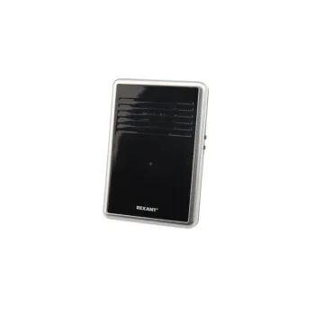 Беспроводной дверной звонок RX-30 c цифр.код. 25 мелодий 150м кнопка IP44 (черный) REXANT 73-0015