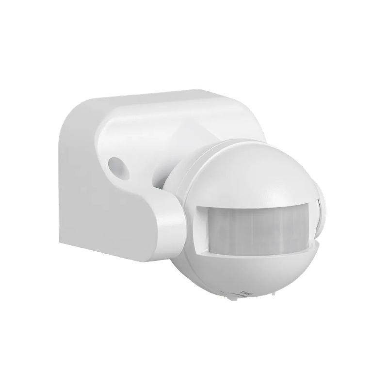 Датчик движения ДД 009 белый, макс.  нагрузка 1100Вт, угол обзора 180град., дальность 12м, IP44, IEK