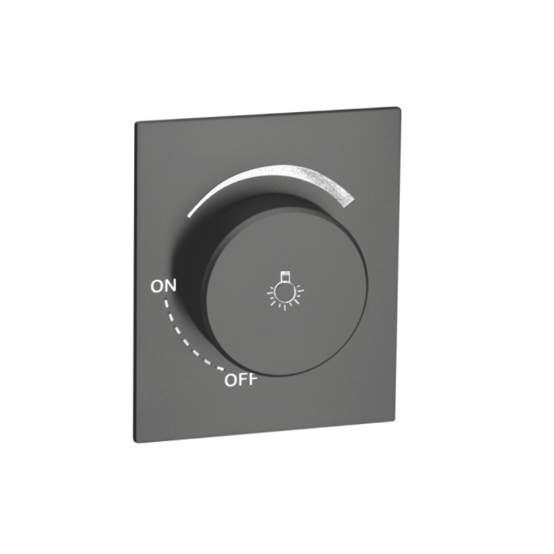 Диммер с/у б/рамки 600Вт QUATTRO VELVET GREY UNIT (10)