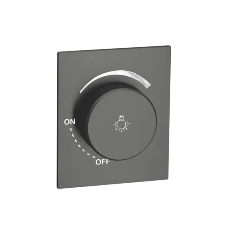 Диммер с/у б/рамки 600Вт QUATTRO VELVET GREY UNIT (10)