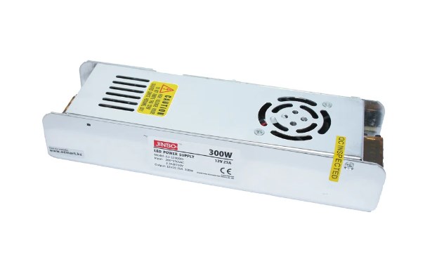 Драйвер 12V 250W IP20 (2 выхода) с кулером JLV-12300KS