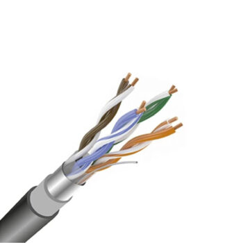 F/UTP (24 AWG), кат.5Е экран, 4 пары, LDPE внеш.черный 305м ITK