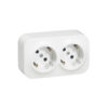 Forix Розетка 2X2К+З б/шт БЕЛ Legrand E-PRO