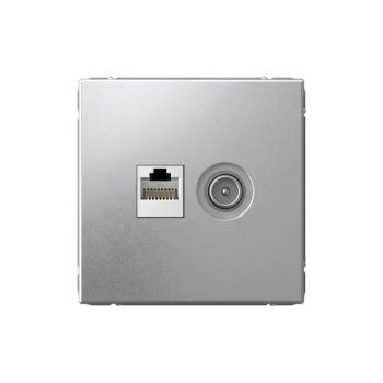 G023 Роз. 2-ная TV комп. RJ45 5Е "ARTGALLERY" алюминий GAL0389 (5)