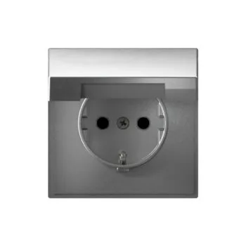 G026 Роз. с з/к с/ш LED 16A механизм IP20 "ARTGALLERY" алюминий GAL0346 (10)