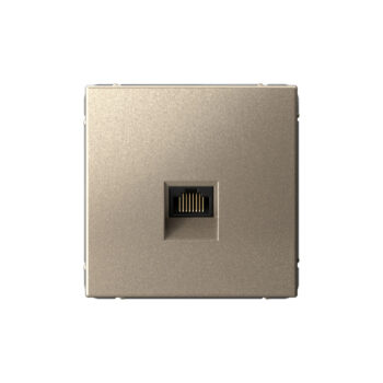 G033 Роз. комп. RJ45, 6A механизм "ARTGALLERY" шампань GAL0586 (5)