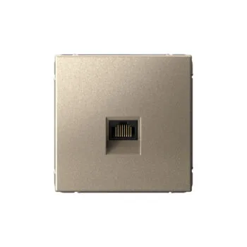 G033 Роз. комп. RJ45, 6A механизм "ARTGALLERY" шампань GAL0586 (5)