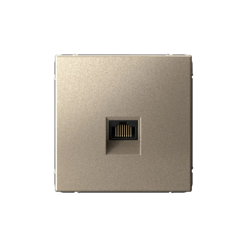 G033 Роз. комп. RJ45, 6A механизм "ARTGALLERY" шампань GAL0586 (5)