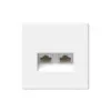 G058 Роз. 2-ная комп. RJ45+RJ45 6A механизм "ARTGALLERY" лотос GAL1388 (1)