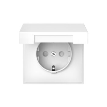 G061 Роз. с з/к с/ш с крышкой 16А механизм IP20 "ARTGALLERY" лотос GAL1346 (5)