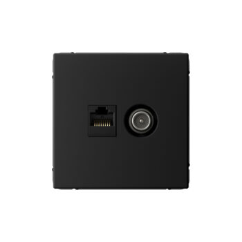 G097 Роз. 2-ная TV комп. RJ45 5Е "ARTGALLERY" карбон GAL1089 (5)