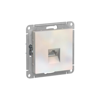 G390 Комп. роз. RJ45 5Е механизм б/рамки "ATLAS" жемчуг ATN483 (10)