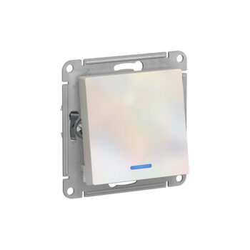 G392 Переключ. 1 кл с инд 10А с/у б/рамки  "ATLAS" жемчуг ATN463 (10)