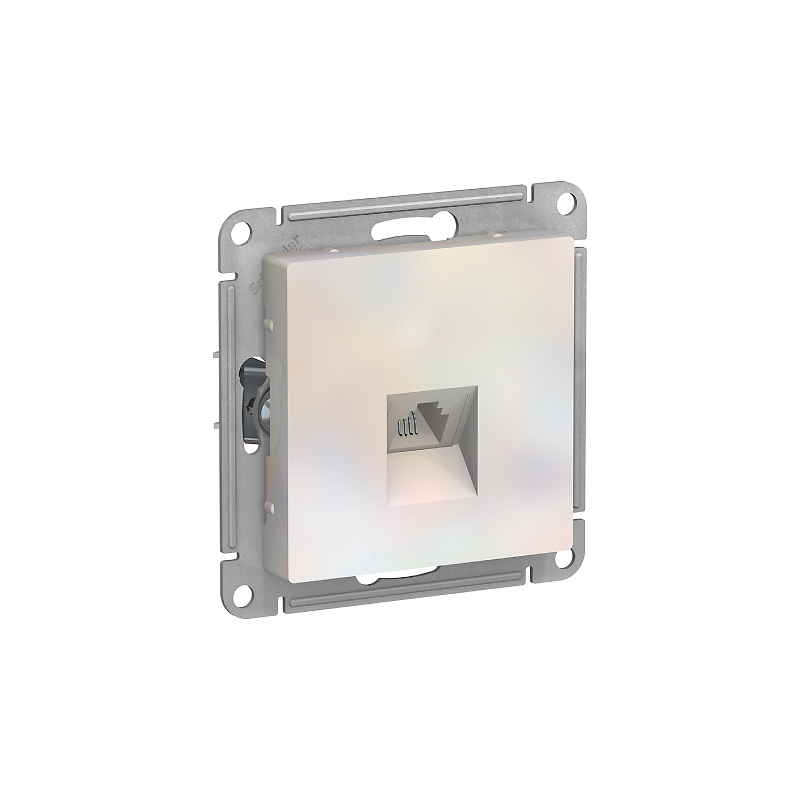 G402 Телефонная роз. RJ11 механизм б/рамки "ATLAS" жемчуг ATN481 (10)