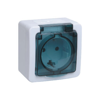 I28 роз з/к о/у дымчатый IP54 ГЕРМЕС IEK РСб20-3-ГПБд  (10/100)