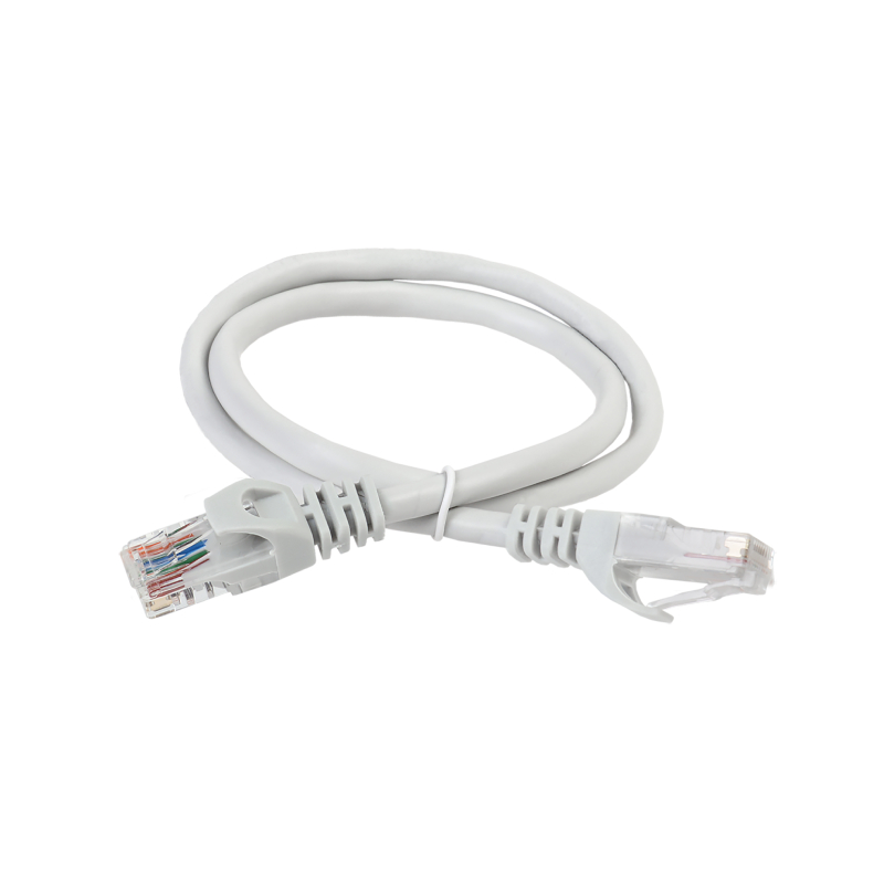 ITK Коммутационный шнур (патч-корд), кат.6 UTP, 5м, серый IEK E-PRO