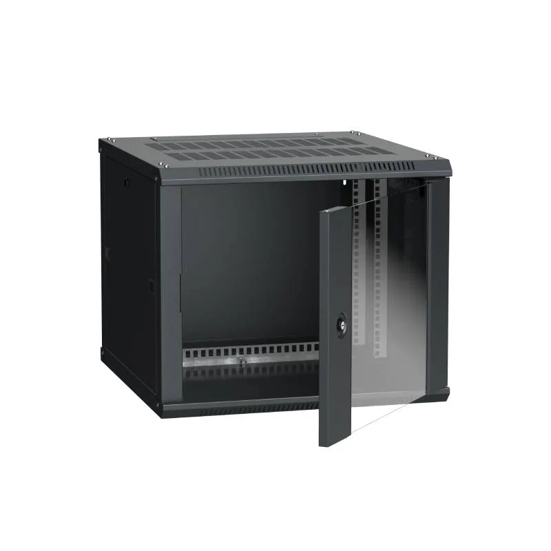 ITK Шкаф LINEA W 9U 600x600 мм дверь стекло, RAL9005 IEK E-PRO