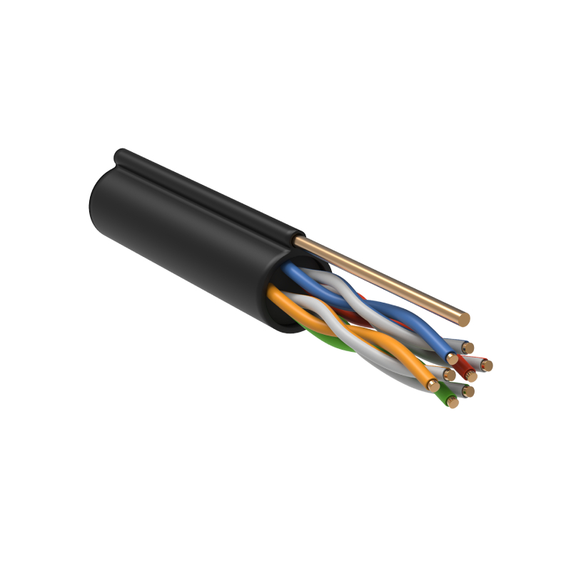 ITK Витая пара U/UTP кат.5E 4х2х24AWG LDPE трос 1,2мм (305м) IEK E-PRO