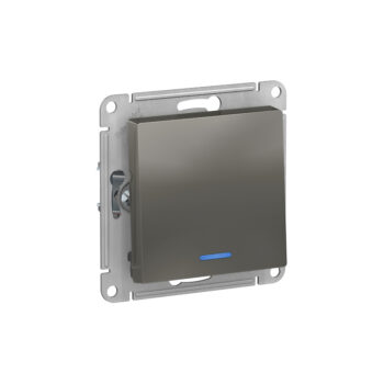 K003 Выкл 1 кл с инд 10А с/у б/рамки "ATLAS" СТАЛЬ ATN913 (5)